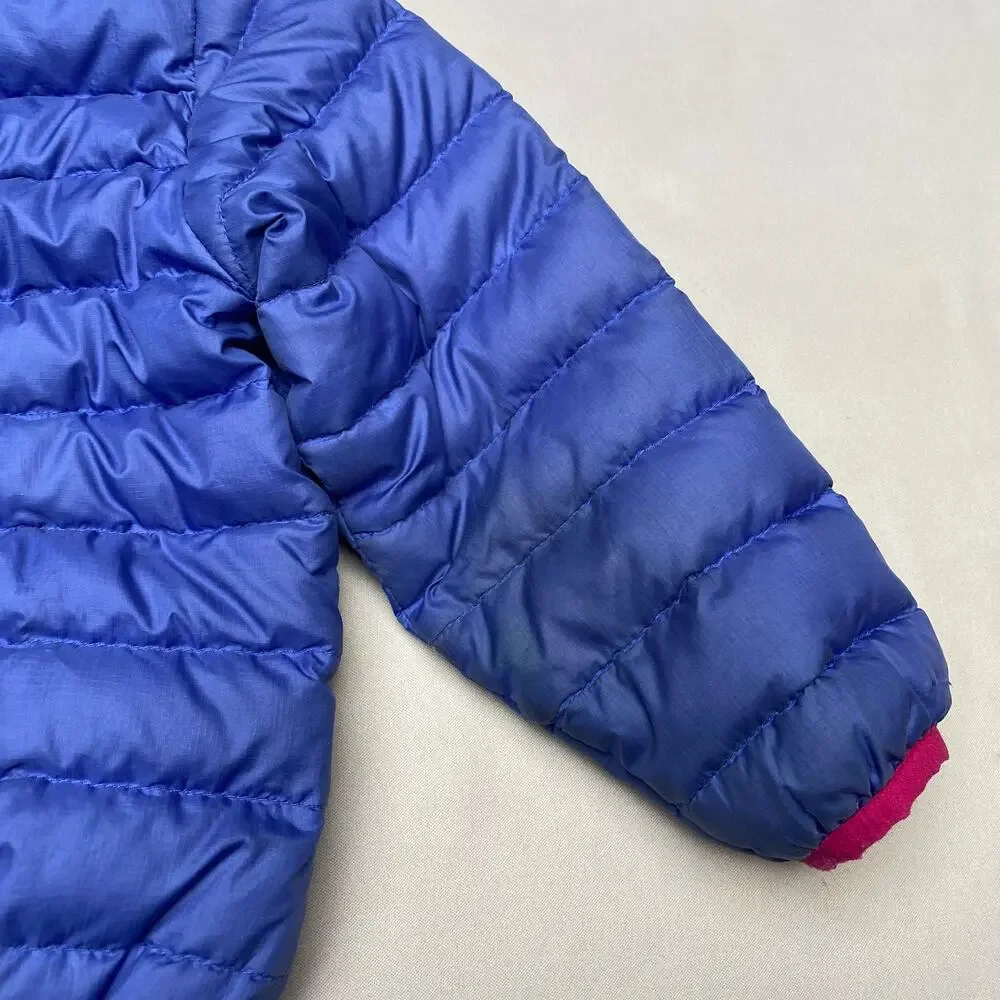 Patagonia Baby Reversible Down Sweater Hoodie Puffer Jacket 2T? Granola